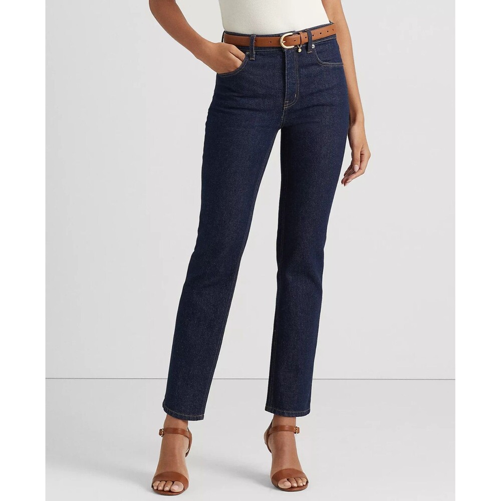 Lauren Ralph Lauren Women’s High-Rise Boot Jeans 2 Blue Comfort Stretch